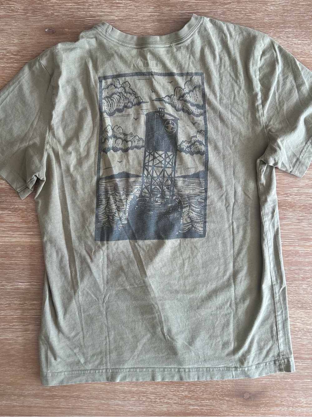 Levitate Men's Short Sleeve Graphic Tee in Olive Green